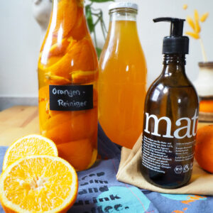 selbstgemachter Orangenreiniger DIY