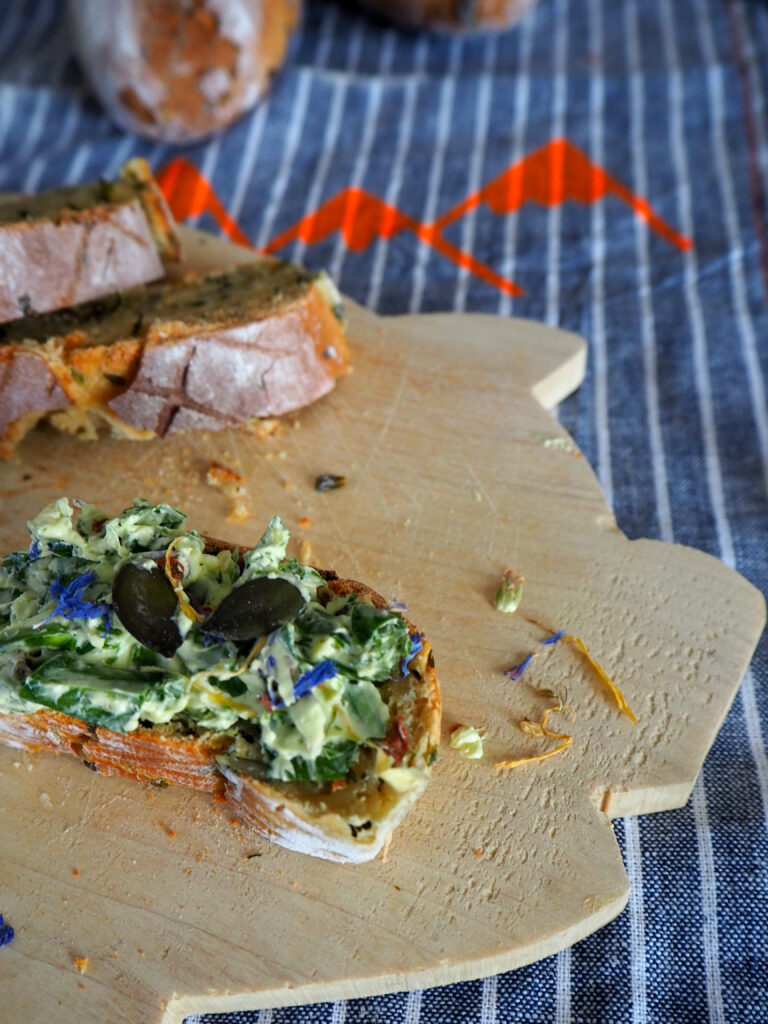Rezept Baerlauchbaguette Baerlauchbutter