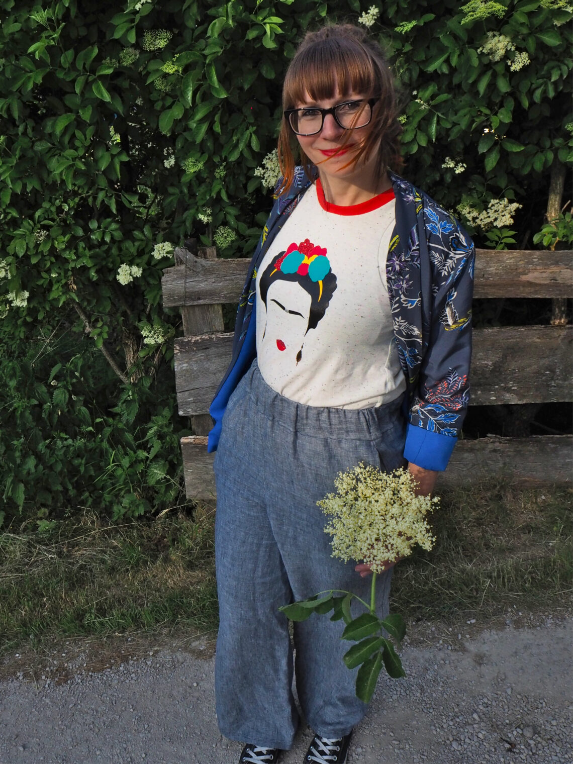 Probenähen für Krullenbol ein Sommer Outfit