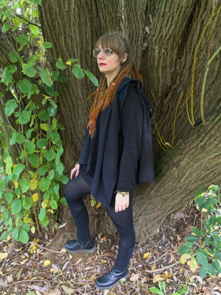 kostenloses Schnittmuster Cape mit Kapuze
