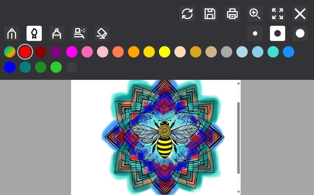 Mandala online ausmalen